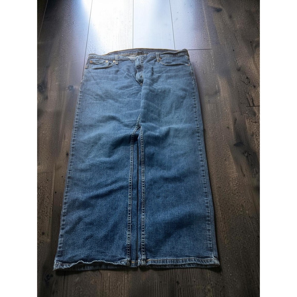 Levi's 559 Relaxed Straight Jeans Mens 42x30 Blue Denim Stretch Casual Workwear